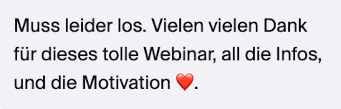 Stimme aus dem Event
