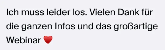 Stimme aus dem Event