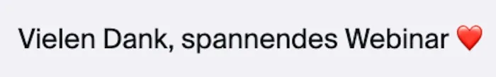 Stimme aus dem Event