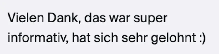Stimme aus dem Event