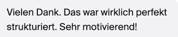 Stimme aus dem Event
