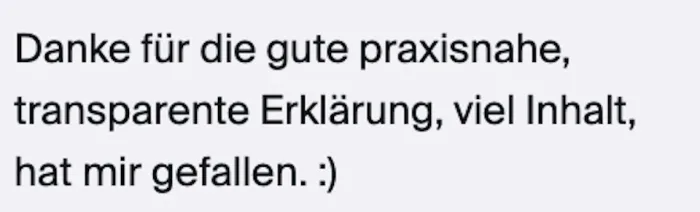 Stimme aus dem Event