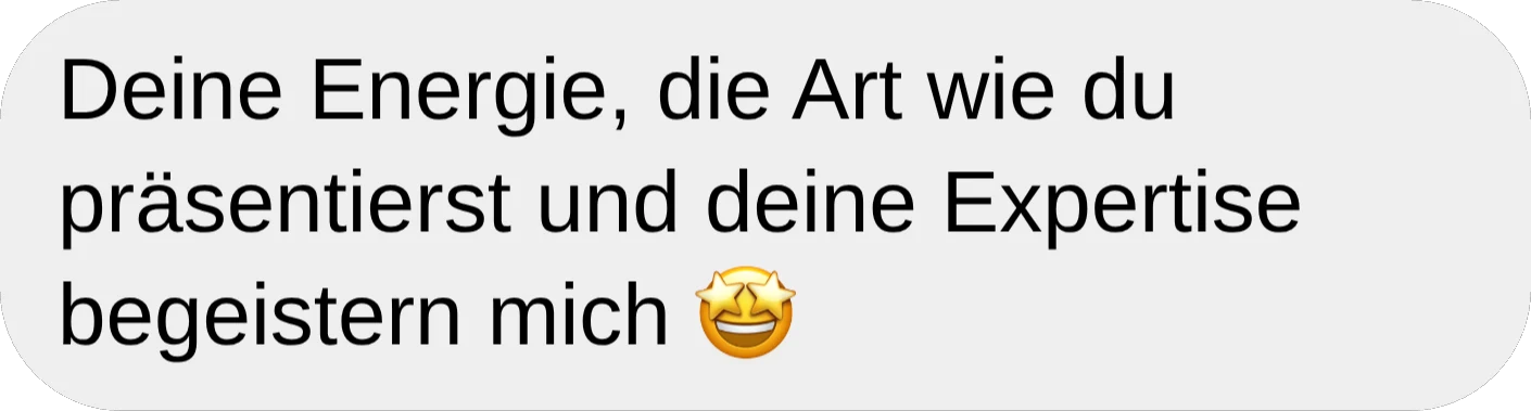 Stimme aus dem Event