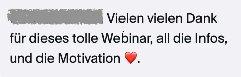 Stimme aus dem Event